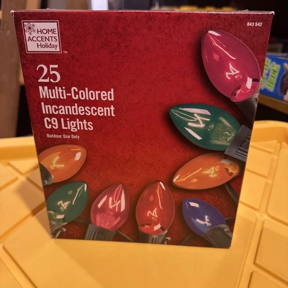 Home Accents Holiday 24ft Multi Colored Incandescent Light String‎